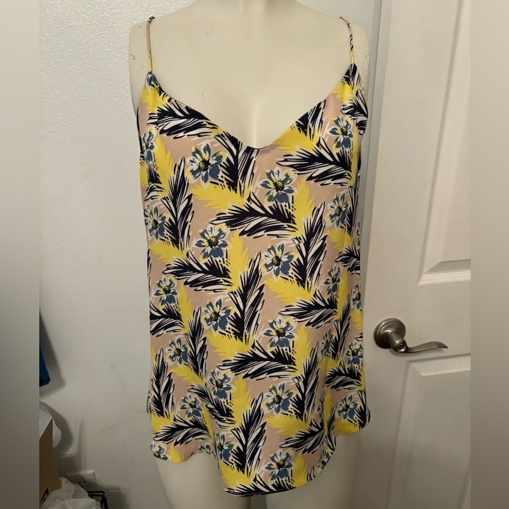 J.crew spaghetti strap silk summer top 6/8